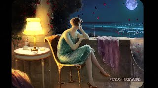 1930's Evening on a Terrace by the ocean w/ calming waves (Oldies playing in another room) 6HRS ASMR