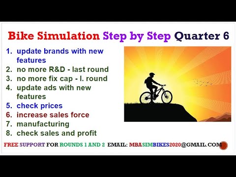 MBA Simulation Games Bikes Simulation Guide and Tips Round 6 Quarter 6