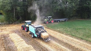 🔥Prasowanie Słomy W Dużą Kostkę🌾🔥GR KOSTRZEWA🔥2XClaas🌾