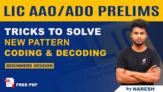Coding & Decoding - New Pattern Questions, by Nareshkumar | LIC AAO & ADO Prelims | Veranda Race