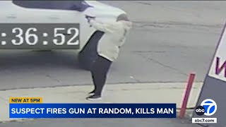 Video shows man fire randomly at cars in San Jacinto, killing 1