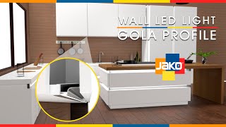 Wall Cupboard Gola Under Cabinet LED Profile - LAGO007