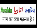 anabia name meaning in urdu anabia naam ka matlab lucky colour rizwan voice