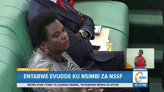 Ebya Minisita Amongi Bibi…Palamenti Eragidde Alekulira Bunnambiro, Entabwe Evudde ku Nsimbi za NSSF