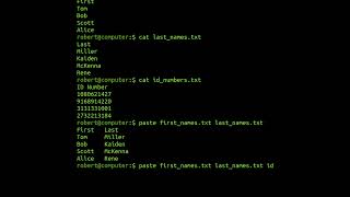 The 'paste' Command In Linux