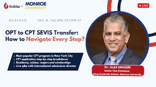 OPT to CPT SEVIS Transfer: How to Navigate Every Step? Monroe University