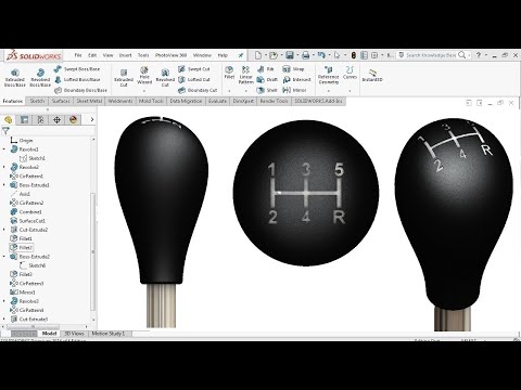 Surface Modeling Solidworks Tutorial Youtube