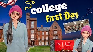 College 1st  Day ❤️🥰 | New Jersey Institute of Technology | MS in USA -08/09/22 | @americandollars