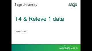 Sage 300 Online — How to Secure Canadian Payroll T4 and RL1 data