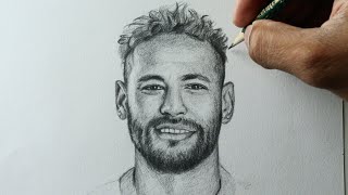 Como desenhar o Neymar PASSO A PASSO narrado