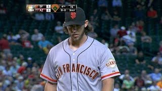 SF@ARI: Bumgarner fans six, holds D-backs to two runs