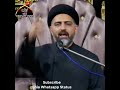 Imam Hussainع Ke Chahne Walon Ka Kirdaar Kaisa Hona Chahiye? | Maulana Nusrat Abbas Bukhari #shorts