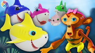 Baby Shark Song 🦈- Fun and Catchy Kids' Nursery Rhymes | Sing-Along!
