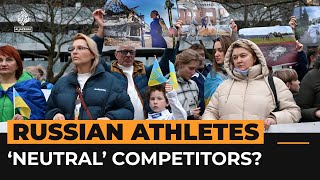 Athletes or soldiers? Ukrainians protest IOC’s Russia stance | Al Jazeera Newsfeed