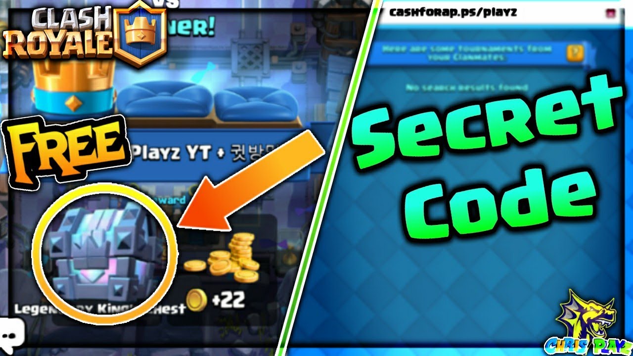 SECRET CODE To Get LEGENDARY KING'S CHEST For Free In Clash Royale ...