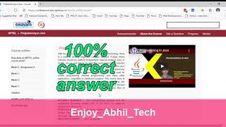 Programming in Java Solution | Week-2 Programming Assignment Q1 Solution | NPTEL Jul-Dec 2020