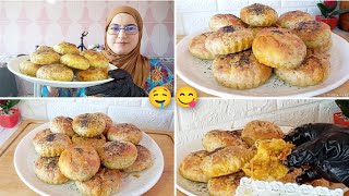 مسمنات في الفرن تحلفي عليهم بسيطلات بحشوة بنينة كيجوا مقرمشين يستاهلوا التجربة 🤤😋