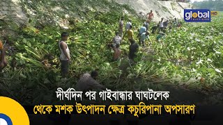 দীর্ঘদিন পর গাইবান্ধার ঘাঘটলেক থেকে মশক উৎপাদন ক্ষেত্র কচুরিপানা অপসারণ| Bangla News | Update News |