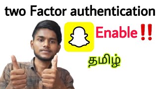 how to on two factor authentication in snapchat in tamil / turn on two factor authentication / BT