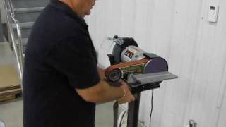 Multitool Belt Grinder Demonstration