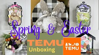 Spring and Easter Decor/DIY’s | TEMU UNBOXING