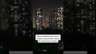 People in Shanghai scream from windows amid lockdown