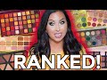 RANKING EYESHADOW PALETTES | I'VE TRIED A LOT LATELY!!!