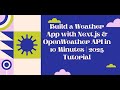 Build a Weather App with Next.js & OpenWeather API in 10 Minutes | 2025 Tutorial