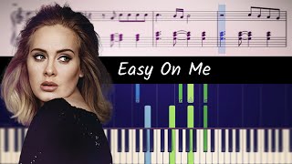 Adele - Easy On Me - ACCURATE Piano Tutorial + SHEETS