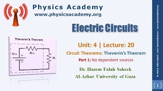 Thevenin’s theorem دوائر كهربية محاضرة 20: نظريات: الجزء الاول نظرية ثيفينين