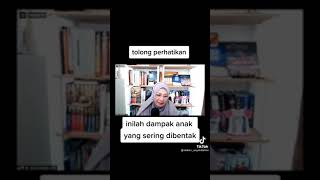 Perhatikan inilah dampak anak yang sering dibentak - Dr. Aisyah dahlan