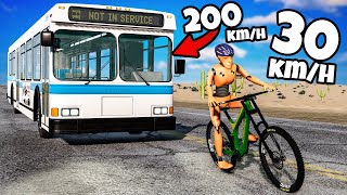 ❄️JADE ROWEREM I KAŻDY CHCE MNIE ROZJECHAĆ | BeamNG Drive |