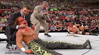 Vince And Shane Mcmahon Brutal Attack On Shawn Micheal And Triple H On Raw
