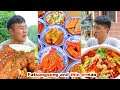 mukbang | Man Han Banquet | Wild pepper fish | cooking videos | village cooking | songsong and ermao