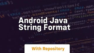 android java string format