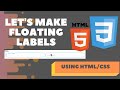 #floatinglabels How to create Floating Labels using html/css 😲 😎🔥