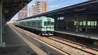 西鉄５０００形・二日市行き普通　高宮駅を発車　天神大牟田線　２０１７年５月１３日