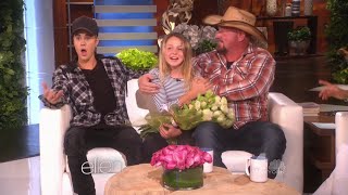 The end of the segment "Austynn Gets Another Surprise" with Justin Bieber on Ellen DeGeneres Show