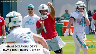 Miami Dolphins OTAs Day 4 Highlights & Recap | Tua & Tahj Connect Deep To End Practice!