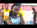 tia u0026 tina clayton tricked the crowd in the 100m at jamaica national athletics championship