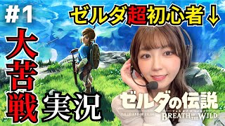 ゲーム初心者によるゴリ押し脳筋ブレワイが始まる #1 【顔出し実況プレイ】