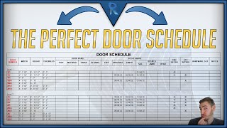 How to Create the Perfect Door Schedule | Revit