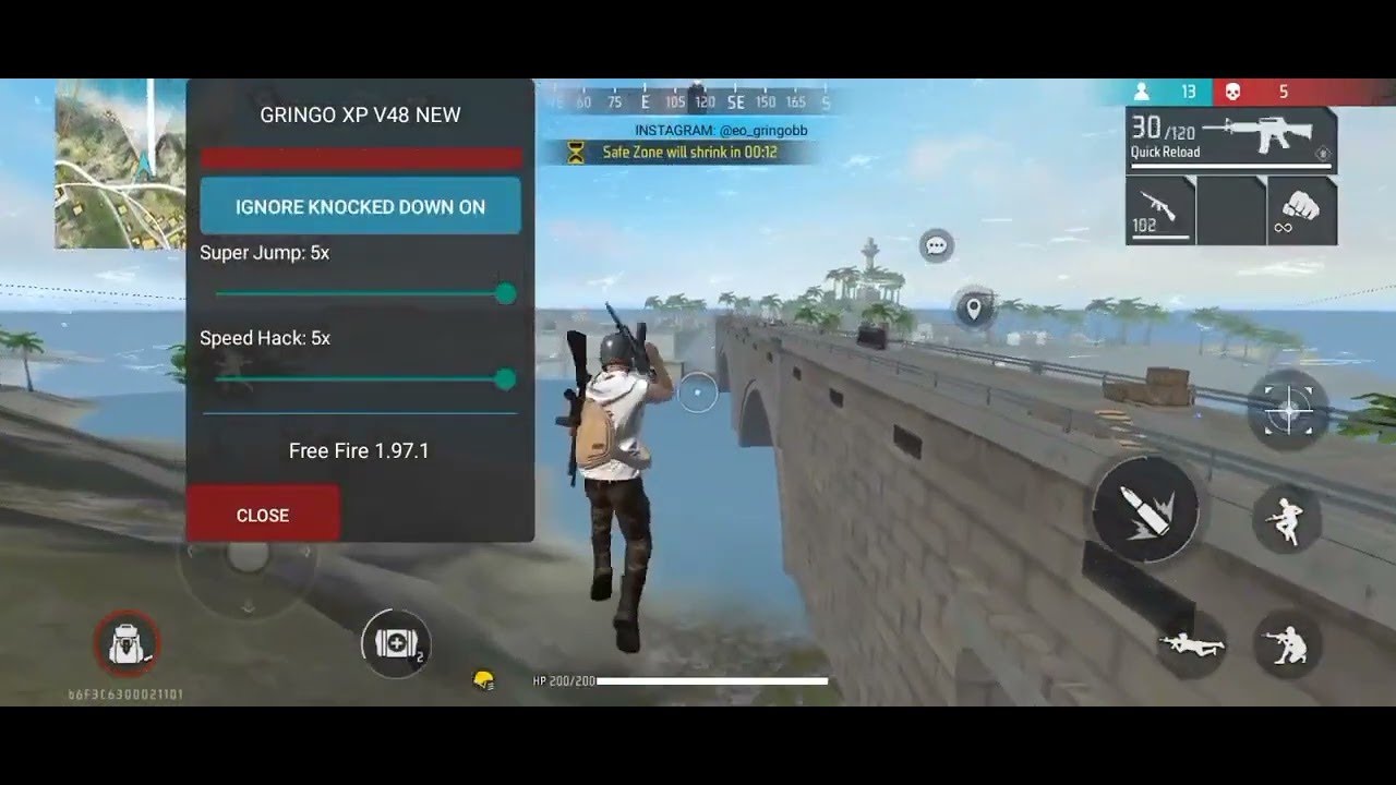 Free Fire Mod Menu Apk 1 97 1 New Hack Cheat Ff Max Unlimited