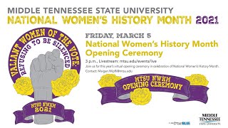 National Women's History Month Opening Ceremony