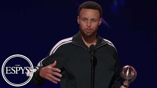 Host Steph Curry wins Best Record-Breaking Performance award 👏 | 2022 ESPYS