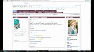 Locating a Course LibGuide