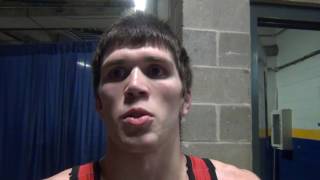 Sean Fausz (NC State) after rd1 win over Gonser (EMU)