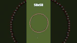 50x50 Circle in Minecraft #shorts