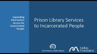 Training: Prison Library Services to Incarcerated People