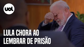 Lula chora ao lembrar período preso na PF: ‘momento de resistência’